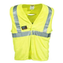 Men's High-Visibility Reflective Lime Safety Vest